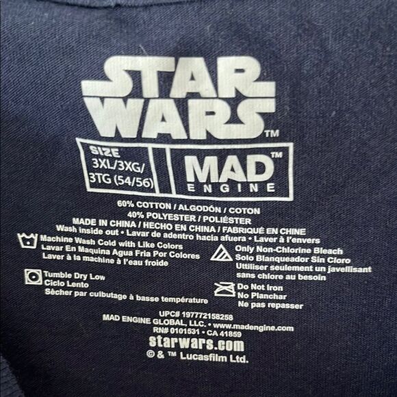 Star Wars Blue and Green Yoda Best Dad Tee SZ 3XL (54/56) NWOT - Picture 2 of 6